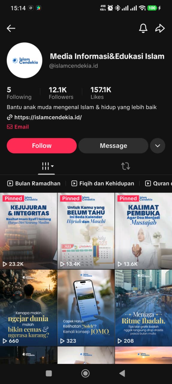 Islam Cendekia TikTok