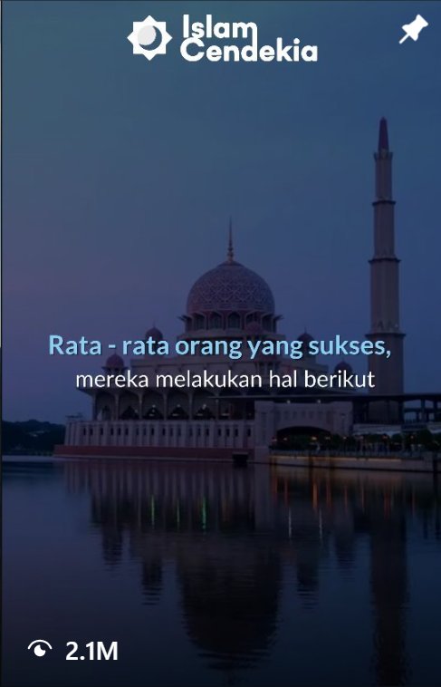 Rata - rata orang yang sukses, mereka melakukan hal berikut
